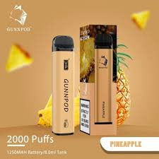 Gunnpod 2000 puffs Pineapple 0% Nicotine