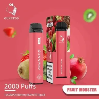 Gunnpod 2000 puffs Fruit Monster 0% Nicotine