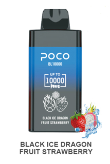 Poco BL 10000 puffs Black Ice Dragon Fruit Strawberry 5% Nicotine